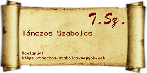 Tánczos Szabolcs névjegykártya